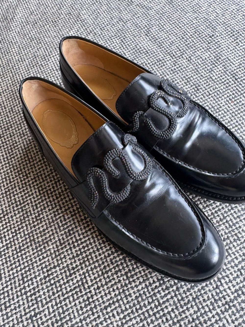 Rene Caovilla MORGANA BLACK LOAFER 41